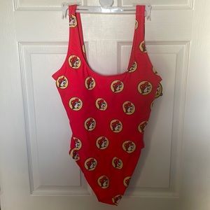 Never worn Buc-ee’s Large Red One Piece
